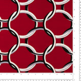 Tricot imprimé - RUMBA - 002 - Rouge