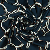 Tricot imprimé - RUMBA - 003 - Marine
