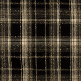 Tissu à carreaux pour veste - LANCASTER - 001 - Noir