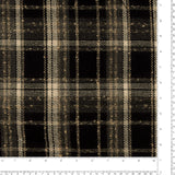 Tissu à carreaux pour veste - LANCASTER - 001 - Noir