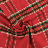 Mélange de laine à carreaux - <WINDSOR> - 003 - Rouge