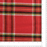 Mélange de laine à carreaux - <WINDSOR> - 003 - Rouge