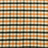 Mélange de laine à carreaux - <WINDSOR> - 004 - Noir et Brun Pâle