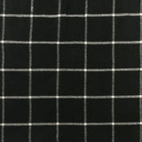 Mélange de laine à carreaux - <WINDSOR> - 006 - Noir