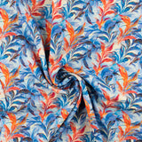 Printed Viscose - WISTERIA - 001 - Blue