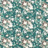 Printed Viscose - WISTERIA - 004 - Teal
