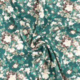Printed Viscose - WISTERIA - 004 - Teal