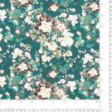 Printed Viscose - WISTERIA - 004 - Teal
