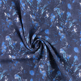 Printed Viscose - WISTERIA - 006 - Indigo