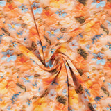Printed Viscose - WISTERIA - 007 - Tangerine