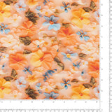 Printed Viscose - WISTERIA - 007 - Tangerine