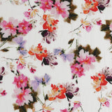 Gaze de coton imprimée - <WISTERIA> - 001 - Rose