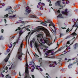 Gaze de coton imprimée - <WISTERIA> - 005 - Mauve