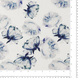 Gaze de coton imprimée - <WISTERIA> - 006 - Marine