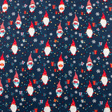 Wide Width Printed Cotton - HOLIDAY TOWN - 001 - Navy