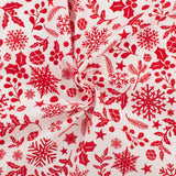 Wide Width Printed Cotton - HOLIDAY TOWN - 003 - White