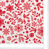 Wide Width Printed Cotton - HOLIDAY TOWN - 003 - White