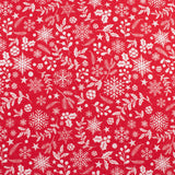 Wide Width Printed Cotton - HOLIDAY TOWN - 004 - Red