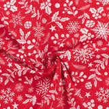Wide Width Printed Cotton - HOLIDAY TOWN - 004 - Red
