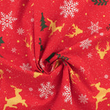 Wide Width Printed Cotton - HOLIDAY TOWN - 008 - Red