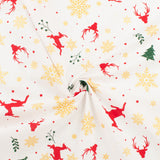 Wide Width Printed Cotton - HOLIDAY TOWN - 009 - White