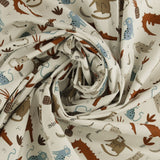 Popeline de Coton Imprimé - <WINNIE> - 001 - Blanc