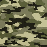 Popeline de Coton Imprimé - <WINNIE> - 008 - Camouflage Vert/Gris
