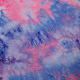 Tricot imprimé et brossé - <DAHLIA> - 003 - Bleu/Pink