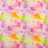 Tricot imprimé et brossé - <DAHLIA> - 005 - Rose