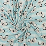 Brushed Knit Print - DAHLIA - 008 - Light Blue