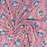 Brushed Knit Print - DAHLIA - 009 - Pink