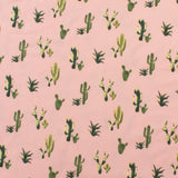 Tricot imprimé et brossé - <DAHLIA> - 011 - Rose