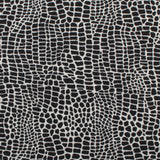 Tricot imprimé et brossé - <DAHLIA> - 012 - Noir et Blanc