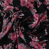 Printed Viscose - FANTASY - 006 - Black