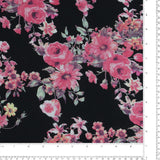 Printed Viscose - FANTASY - 006 - Black