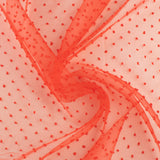 Organdi avec pois - ÉLEGANZA - 001 - Rouge