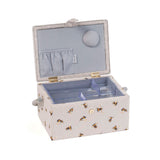 Medium Sewing Basket - Embroideried Bees