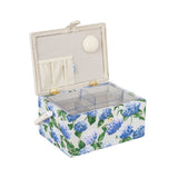 Medium Sewing Basket - Embroideried Hydrangea