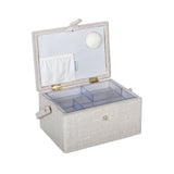 Medium Sewing Basket - Embroideried Strawberries