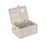 Medium Sewing Basket - Embroideried Eucalyptus
