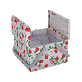 Large Sewing Basket, 2 handles - Strawberries