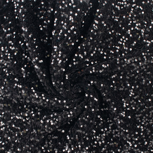 Sequin Velvet - SOIREE - 001 - Black