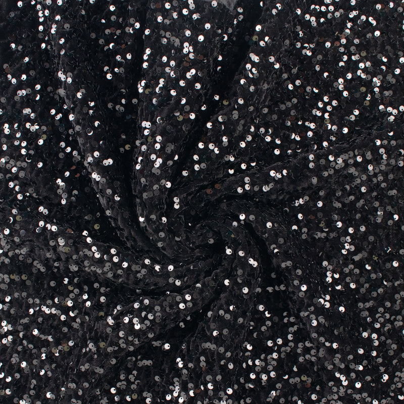 Sequin Velvet - SOIREE - 001 - Black