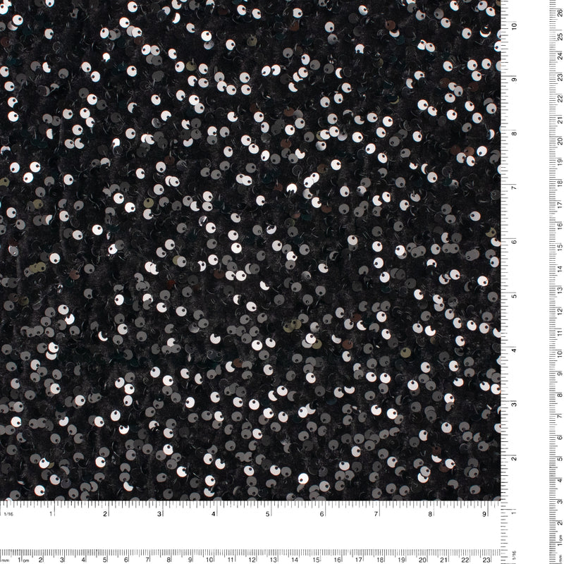 Sequin Velvet - SOIREE - 001 - Black
