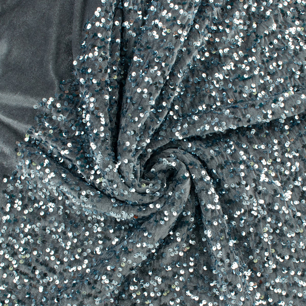 Sequin Velvet - SOIREE - 002 - Silver