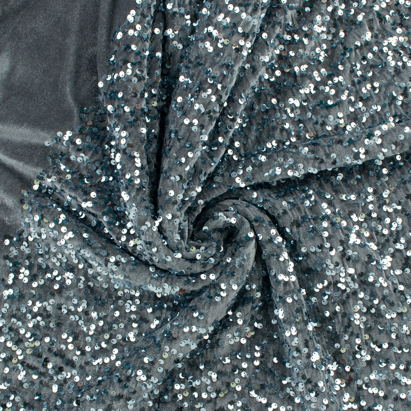Sequin Velvet - SOIREE - 002 - Silver