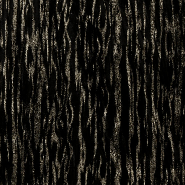 Velours métalisé plissé - VIENNA - 001 - Noir