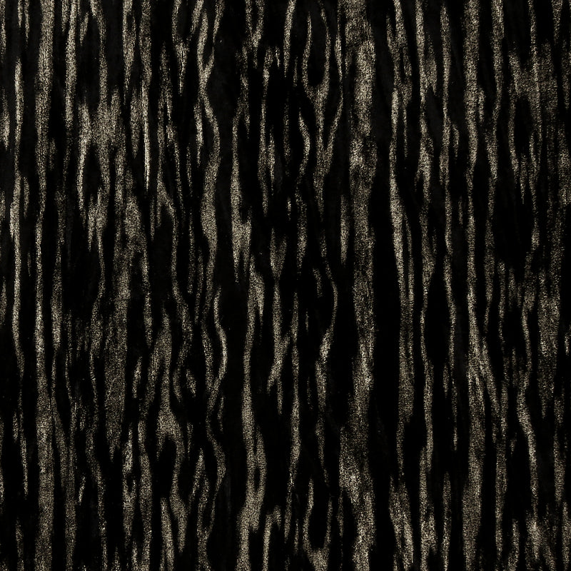 Velours métalisé plissé - VIENNA - 001 - Noir