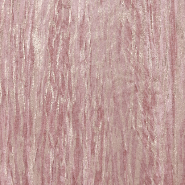 Velours métalisé plissé - VIENNA - 004 - Rose