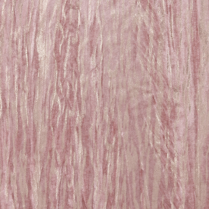 Velours métalisé plissé - VIENNA - 004 - Rose